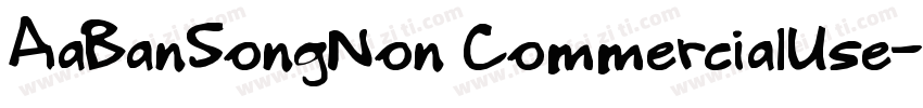 AaBanSongNon CommercialUse字体转换